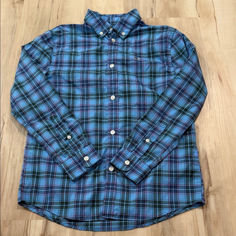 Vineyard Vines Plaid Button Down Whale Shirt